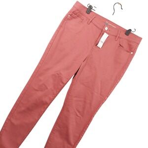 NY & C Pants Womens‎ 12 Pink Super Skinny Twill Chino 5 Pocket Stretch